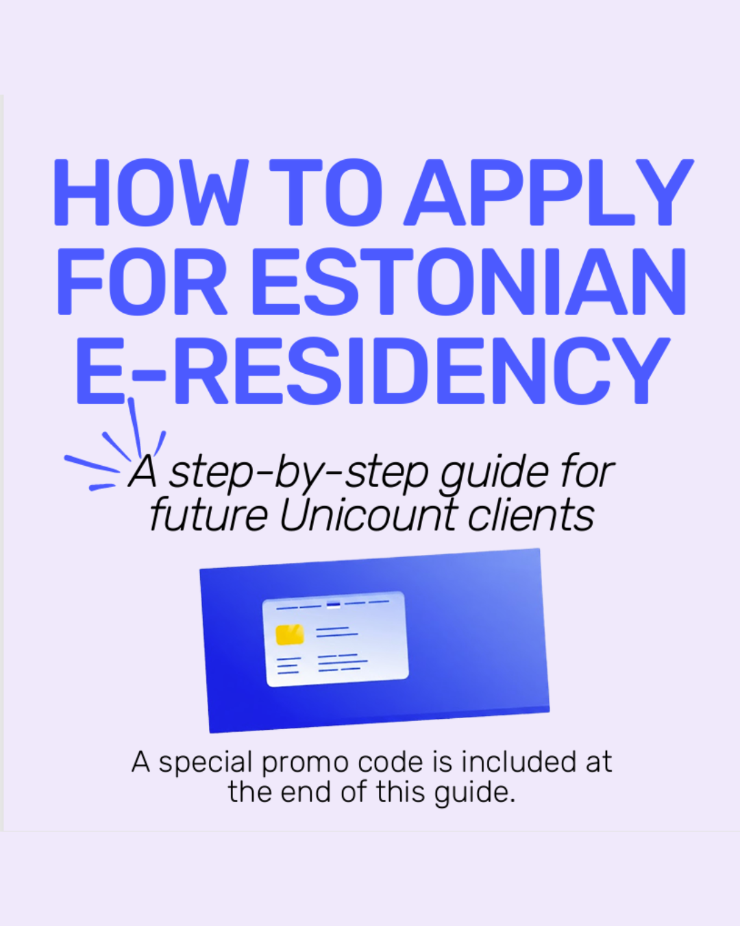 Free e-residency guide by Unicount